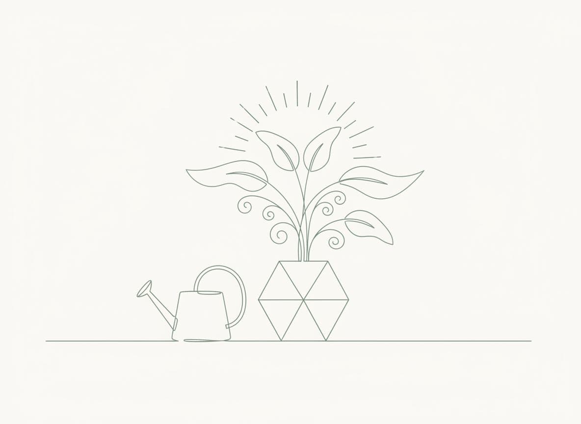 Plant care illustration