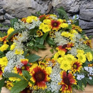 Golden Farewell Wreath
